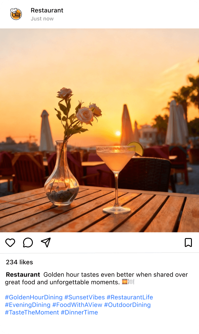 Instagram post example